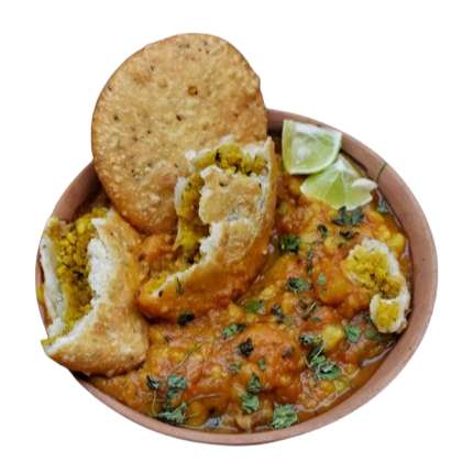 Sattu Kachori With Aloo Sabzi